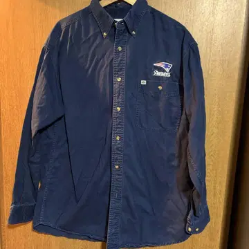 리 네이비 버튼 다운 셔츠 New England Patriots