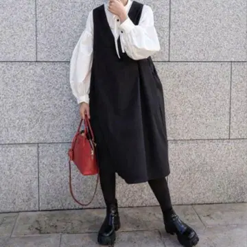 미사용 새상품! [ UNMINOU 앙민누 ] 백 개더 점프 스커트