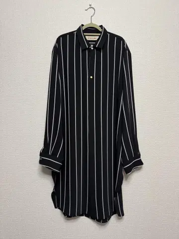 CULLNI 19SS 스트라이프 롱 셔츠 블랙 사이즈 2 새상품급