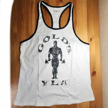 YoungLA x Gold's Gym 콜라보 탱크탑 화이트 L