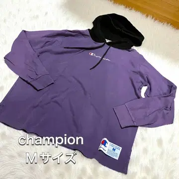 Champion 후드티 M 사이즈 보라색 빈티지 퍼플