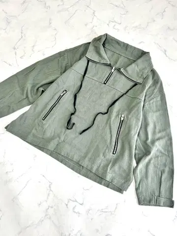 안티카 하프 집업 블루종 아노락 상의