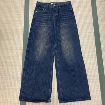 MENES 메네스 배기 데님 와이드 팬츠