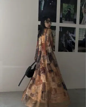 [ Ameri VINTAGE ] UND GYPSUM ART DRESS