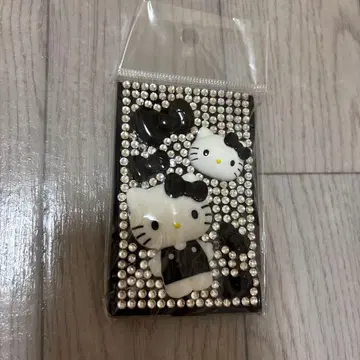 로리즈팜 헬로키티 데코 미니 거울 블랙 키티 산리오