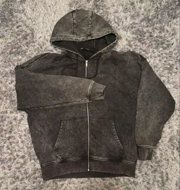 ZARA 집업 후디 데미지 가공