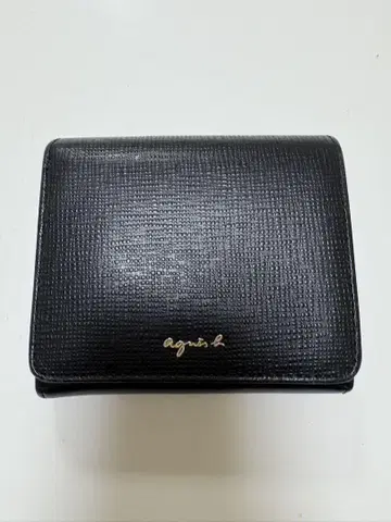 agnes b. 블랙 접이식 지갑
