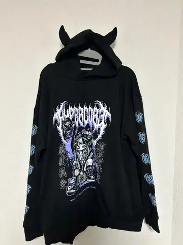 HYPERCORE 데빌 경적 후드티
