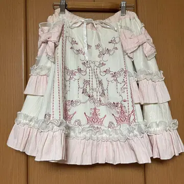 FRILL 자수 스커트