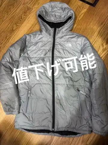 THE NORTH FACE 그레이 다운 자켓 리버서블