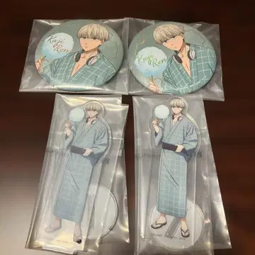 윈블 카지 렌 아크릴 스탠드 & 캔뱃지 세트