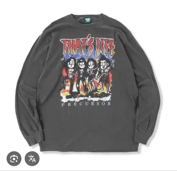 [ 레어 ] That's Life 그레이 롱 슬리브 T셔츠