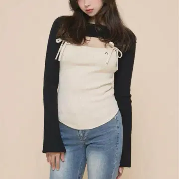 andmary bebe 리본 세트 탑스