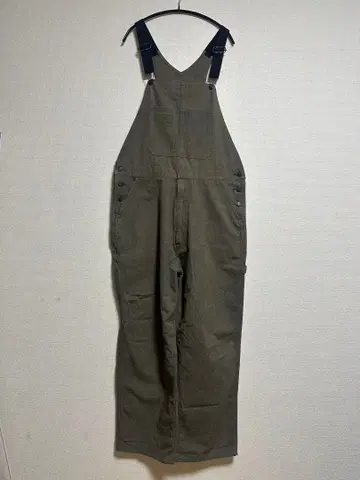 도자기/도기 오버롤 스트릿 캐주얼 아메카지 L 올리브 카키 그린