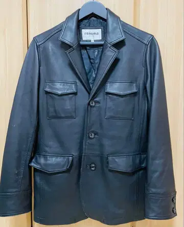 renoma 양가죽 가죽 자켓 가죽 코트 카 코트 블랙 S