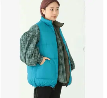 새상품급 시에라 디자인 BEAMS 별주 리버서블 다운 베스트