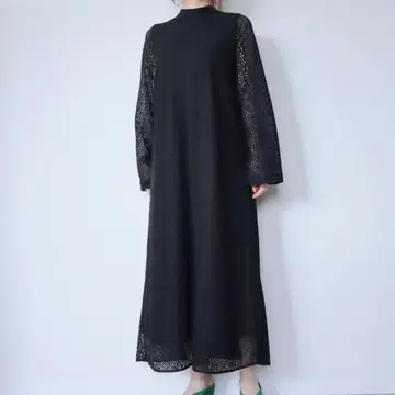 [ 미사용 새상품 ] 레이스 카프탄 롱 원피스