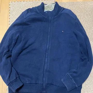 TOMMY HILFIGER 네이비 플리스 자켓 XL