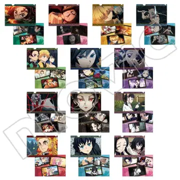 귀멸의 칼날 미니 클리어 파일 컬렉션 제2탄 컴플리트 세트
