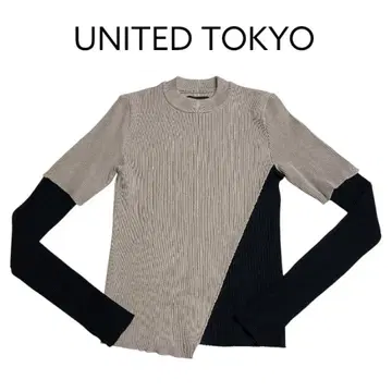 [일본제] UNITED TOKYO 여성용 세퍼레이트 바이컬러 니트 F