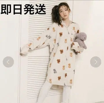 젤라또피케 토이 푸들 플란넬 셔츠 원피스