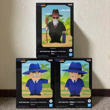 드래곤볼 수트 스타일 피규어 손오공 크리링 무천도사 3종 세트