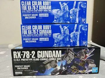 PG UNLEASHED RX-78-2 클리어 컬러 바디 3세트