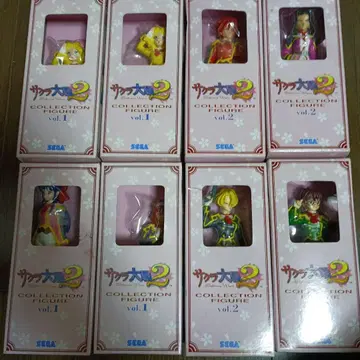 [ 미사용 ] 사쿠라 대전 2 컬렉션 피규어 7종 8개 세트