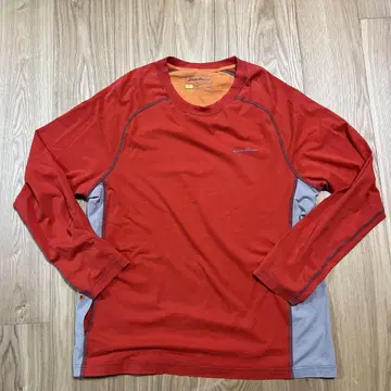 00s y2k 테크 계열 eddie bauer 롱T 기믹 L