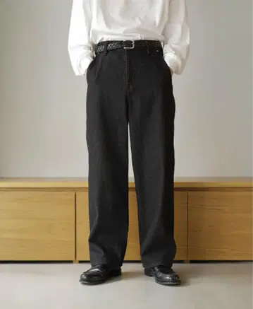 BONBONSTORE 오센틱 스트레이트 데님 블랙 XL