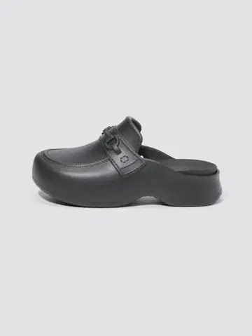 [새상품] GU 로퍼 클로그 샌들 23cm 블랙