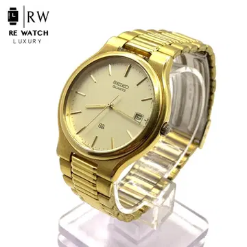 7-3361 SEIKO 5Y22-8A81 쿼츠 손목시계 골드