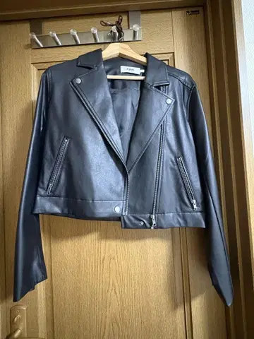 AZUL by moussy 블랙 라이더 자켓 M 사이즈