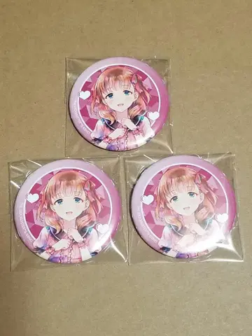 교토 마후 사쿠마 마유 캔뱃지 x3 데레마스 잣캐러