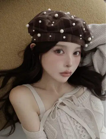 Darich 랜덤 펄 베레모 BRN