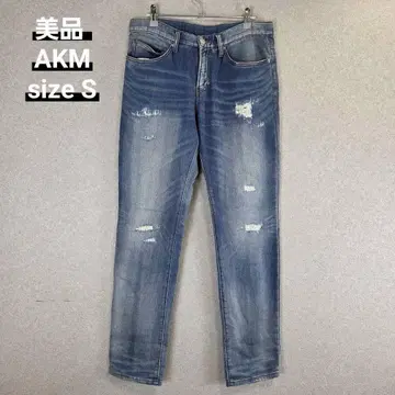 새상품급 AKM 데미지 복구 가공 데미지 가공 데님 팬츠