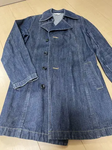 데님 블루 롱 자켓
