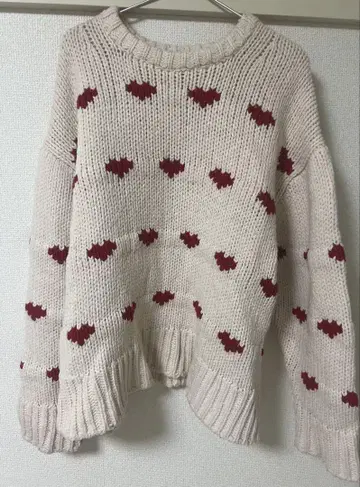NKNIT 하트 무늬 니트