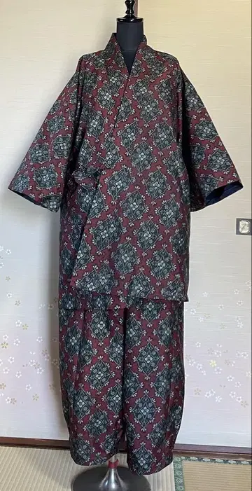 옷감으로 리메이크 무라야마 오지마 셋업 사뮤에 상의 팬츠 프리