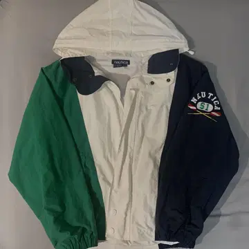 80s90s NAUTICAL 자수 로고 나일론 자켓 소문자 택