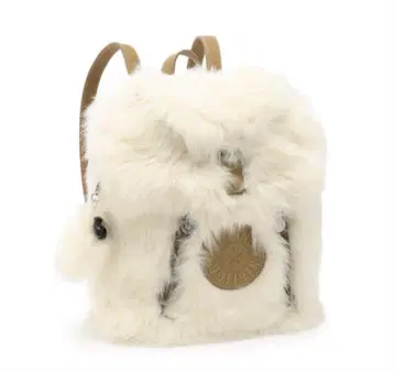 Kipling 백팩 인조 모피 화이트 럭색