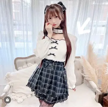 MARS 하트 벨트 포함 골지 상의