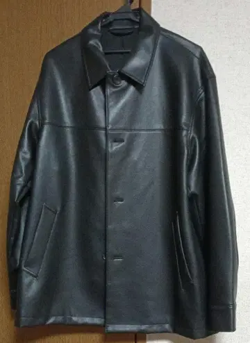 GU 인조 가죽 블루종 NT+E 블랙 L 사이즈