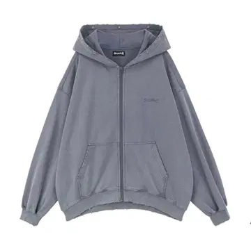 supplier Studs Cross Patch Zip Hoodie