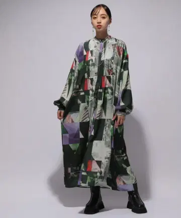 [ HARE ] 포토 콜라주 원피스