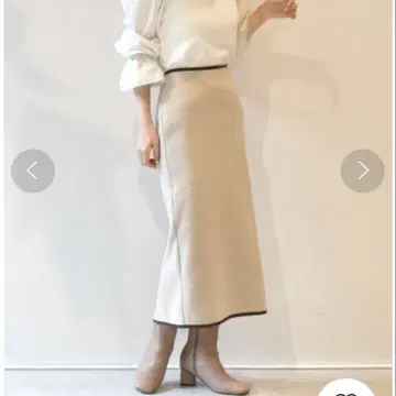 [ 미사용 새상품 ] 파이핑 펜슬 스커트
