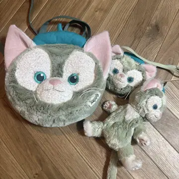 젤라토니 3WAY 페이스 백, 봉제 인형 파우치, 패스 케이스