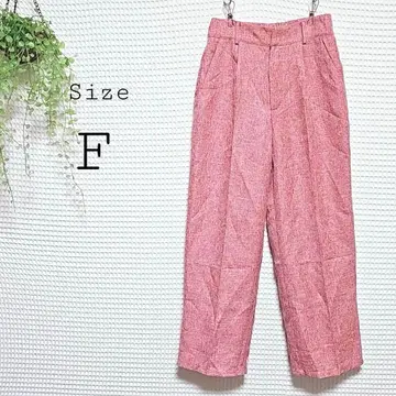빨간색 슬랙스 사이즈 F
