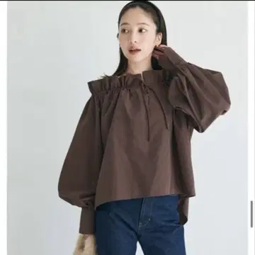 베이스먼트 온라인 [ MIYU DESIGN ] 2wa 프릴 탑 블랙