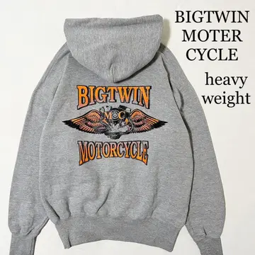 BIGTWIN MOTERCYCLE 헤비웨이트 맨투맨 후드티 M
